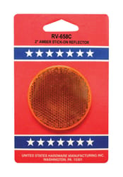 US Hardware Amber Reflector 1 pk