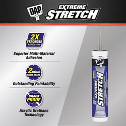 DAP Extreme Stretch Gray Acrylic Urethane All Purpose Elastomeric Sealant 10.1 oz