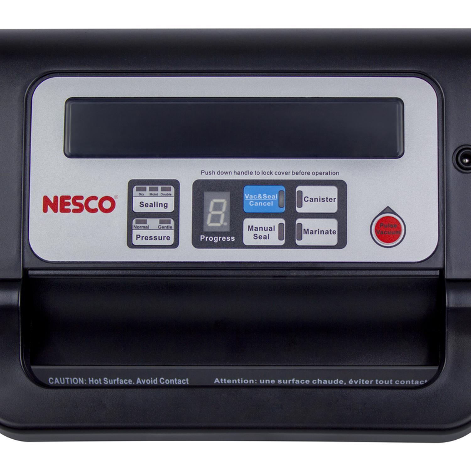 Nesco VS-12 Deluxe Black/Silver Food Vacuum Sealer MAY HAVE MISSING ACCESSORIES