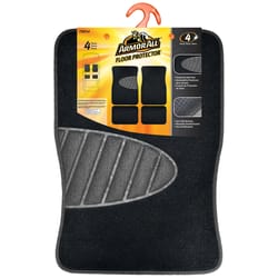 Armor All Black Carpet Auto Floor Mats with Heel Pad 4 pk