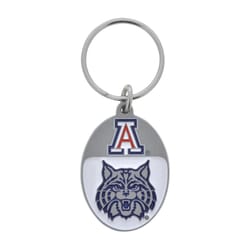 HILLMAN NCAA Tempered Steel Blue Split Ring Keychain