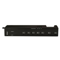 Coleman Cable 4 ft. L 7 outlets Surge Protector Black 1500 J