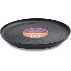 Down Under 12 in. D Plastic Plant Turner Black