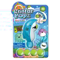 Playmaker Toys Critter Popz Sea Life Popper Toy Blue/Green 6 pc