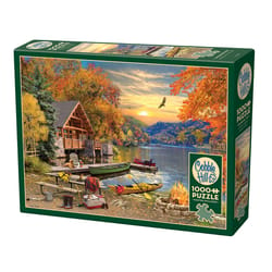 Cobble Hill Lakeside Retreat Jigsaw Puzzle Cardboard 1000 pc