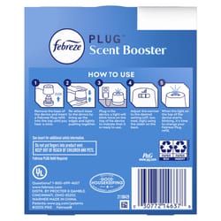 Febreze Plug Scent Booster Fresh Scent Air Freshener Oil Warmer Solid 1 pk