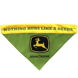 John Deere Green/Yellow Nothing Runs Like a Deere Cat/Dog Bandana Small/Medium