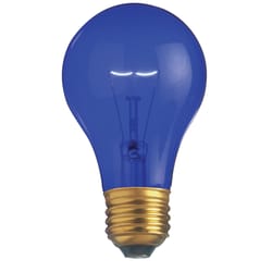 Satco 25 W A19 A-Line Incandescent Bulb E26 (Medium) Blue 1 pk