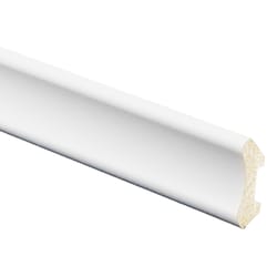 Inteplast Building Products 3/8 in. H X 1-7/16 in. W X 8 ft. L Prefinished White Polystyrene Trim
