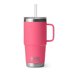 YETI Rambler 25 oz Tropical Pink BPA Free Straw Mug Insulated Straw Tumbler