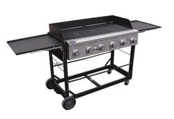 Aussie 6 Burner Natural Gas Grill Black