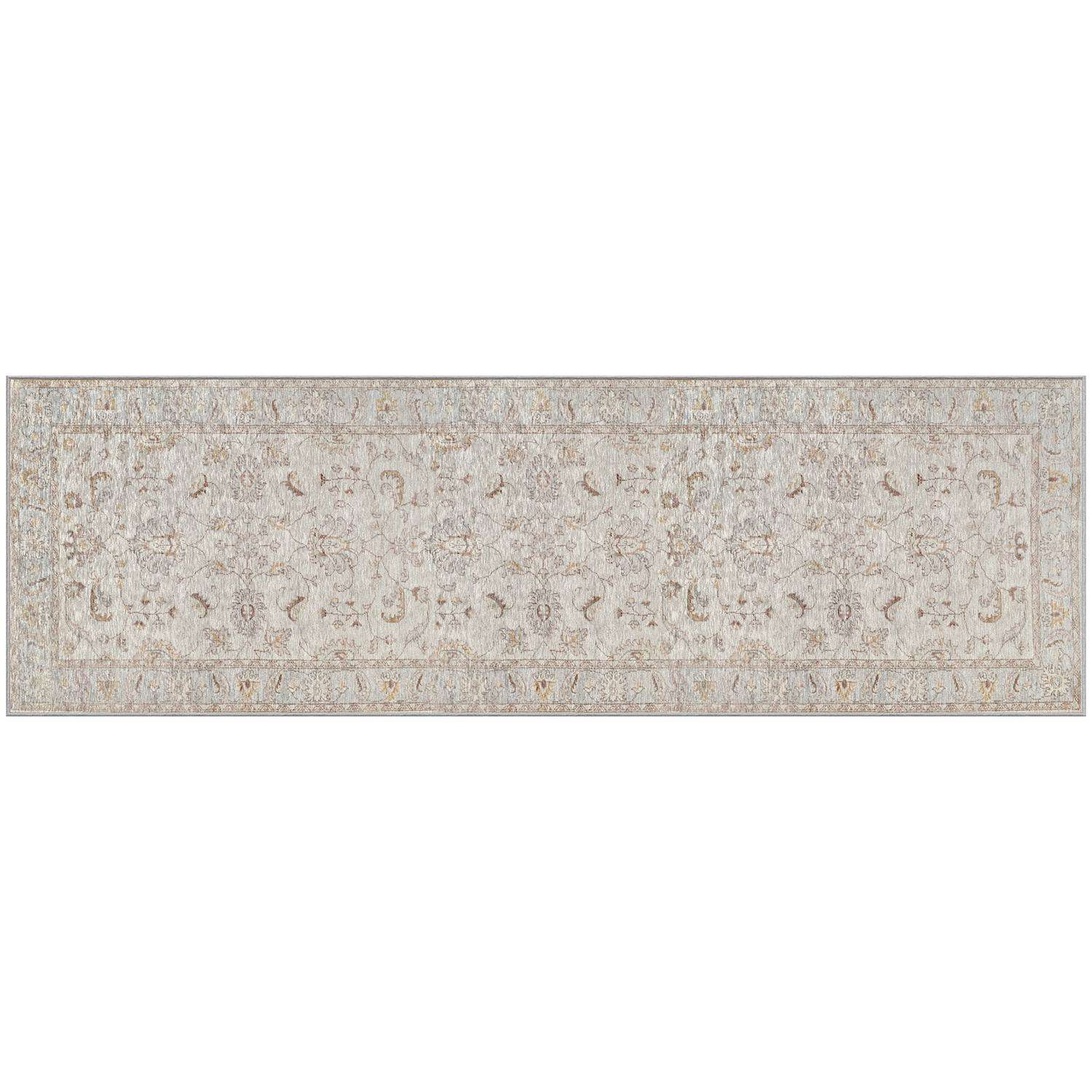 Gel Pro NeverMove 76 in. L X 24 in. W Beige Jordan Oatmeal Polyester Accent Rug Ace Hardware