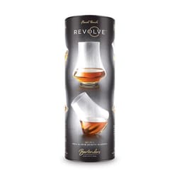 Final Touch Revolve 6.5 oz Clear Crystal Whiskey Glasses
