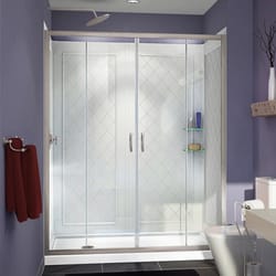 DreamLine Visions 76-3/4 in. H X 32 in. W X 60 in. L White Shower Backwalls Kit