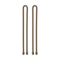 Nite Ize Gear Tie 0.24 in. W X 12 in. L Brown Twist Tie 2 pk