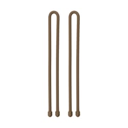 Nite Ize Gear Tie 0.24 in. W X 12 in. L Brown Twist Tie 2 pk