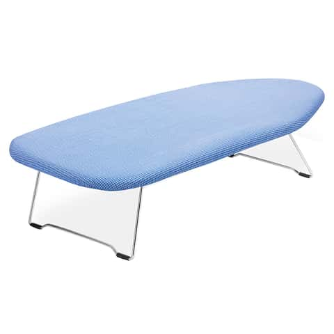 Whitmor Compact 4-Leg Metal Mesh Top Ironing Board with Padded