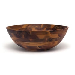 Lipper International Acacia Wood Large Footed Flared Serving Bowl 1 pk