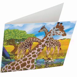 Crystal Art Craft Buddy Gentle Giraffe Craft Card Kit Multicolored