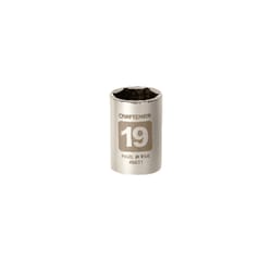 Craftsman 19 mm X 1/2 in. drive Metric 6 Point Standard Socket 1 pc