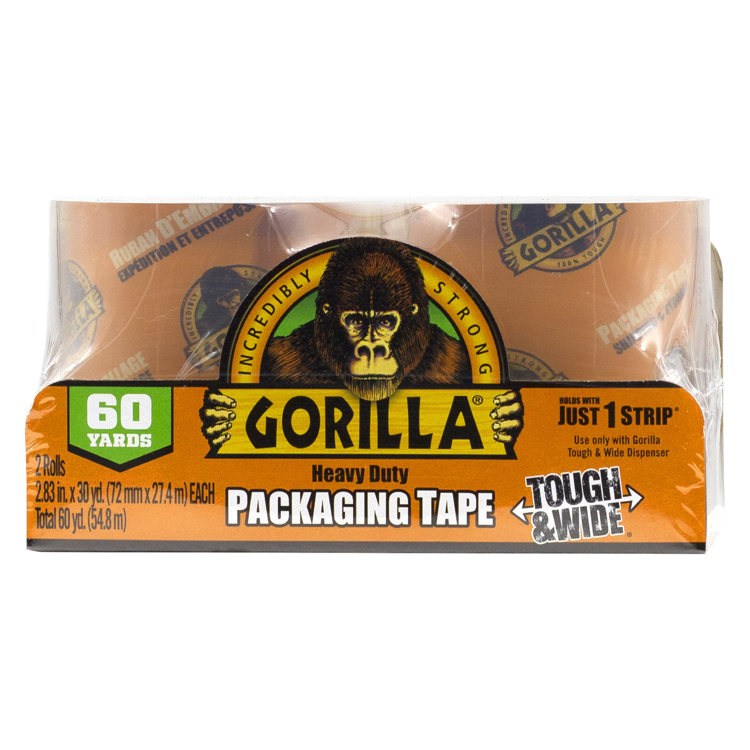 Photos - Other interior and decor Gorilla 2.88 in. W X 60 yd L Heavy Duty Packaging Tape 6030402 