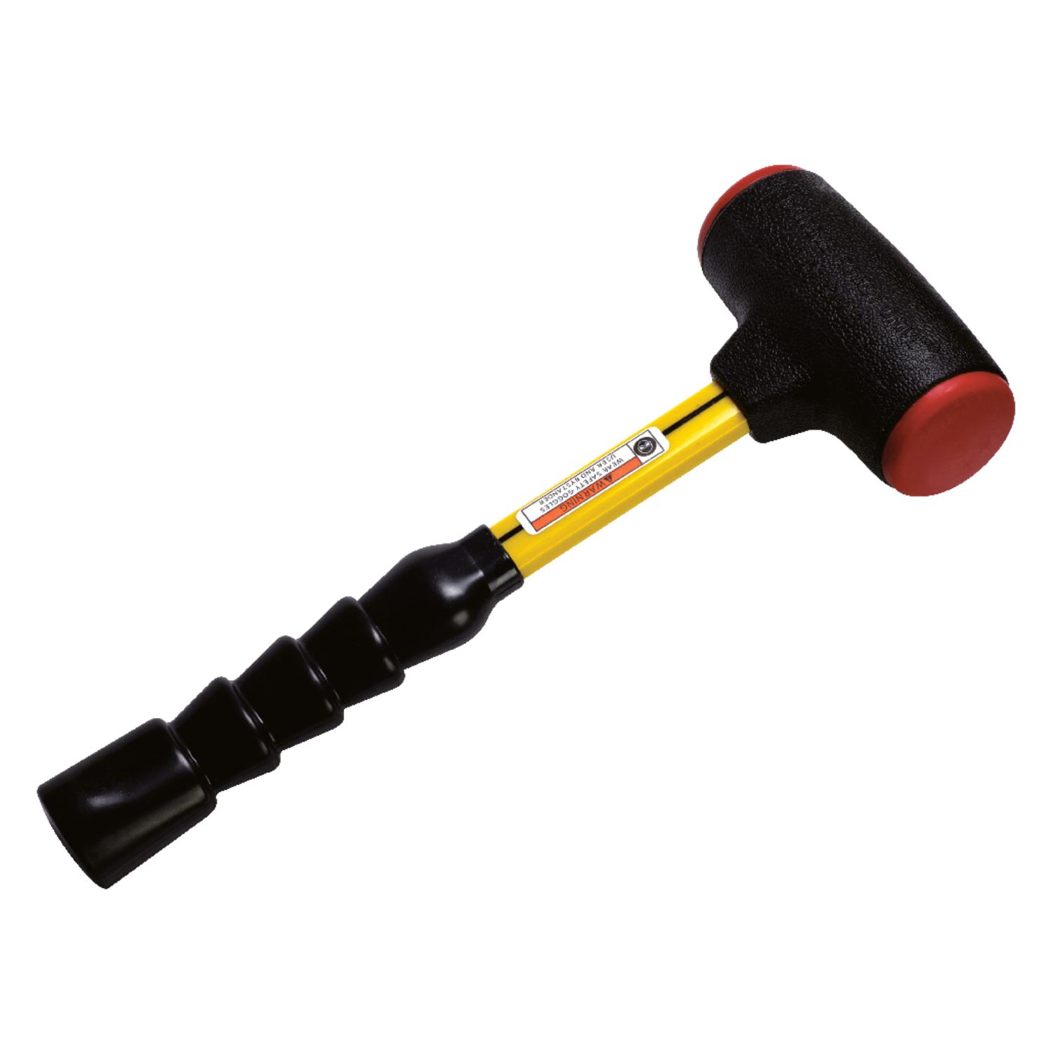 WIHA 02122 Soft-faced hammer dead-blow medium hard with steel tube handle  and round hammer face