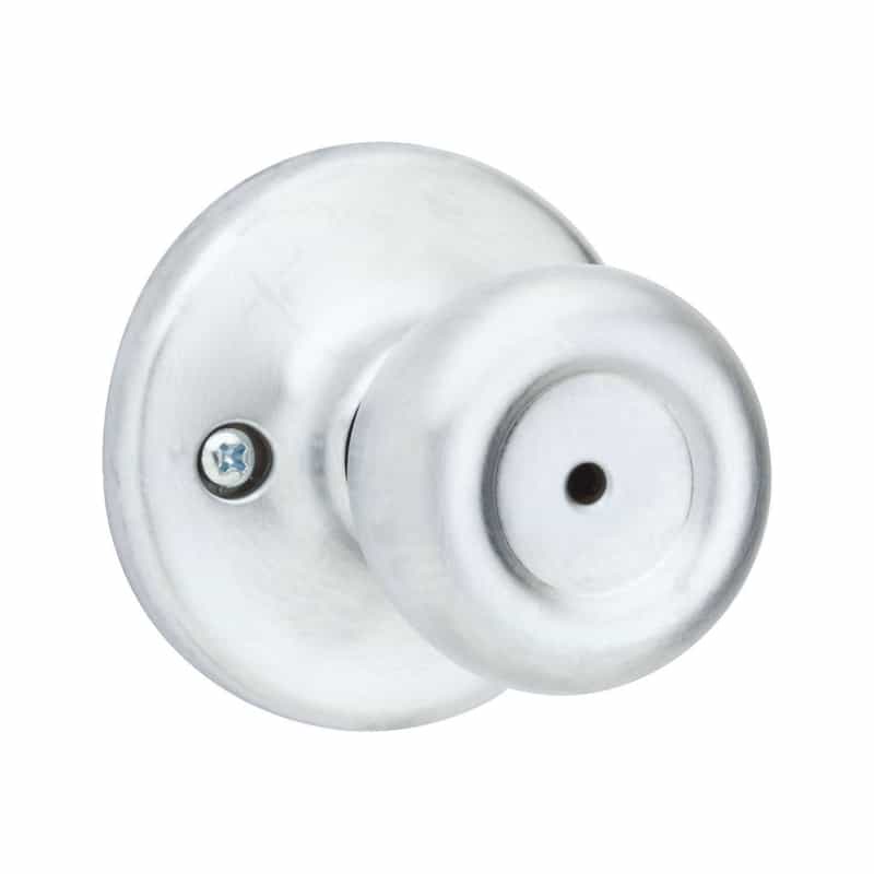 Kwikset Mobile Home Satin Chrome Steel Privacy Knob 3 Right Or