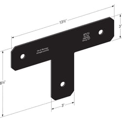 Simpson Strong-Tie Avant 8.25 in. H X 3 in. W 12 Ga. Steel T Strap