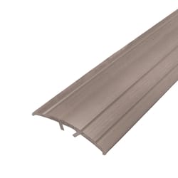 M-D BUILDING PRODUCTS 0.5 in. H X 1.5 in. W X 72 in. L Pewter Pewter Aluminum Floor Transition