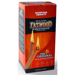 Better Wood Products Fatwood Pine Resin Stick Fire Starter 15 min 1.5 lb