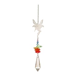 Woodstock Chimes Crystal Fantasy Crystal 4.5 in. Rainbow Fairy Wind Chime