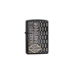 Zippo Black Harley Davidson Diamond Lighter 1 pk