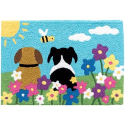 Jellybean 20 in. W X 30 in. L Multi-Color Let's Bee Friends Polyester Accent Rug