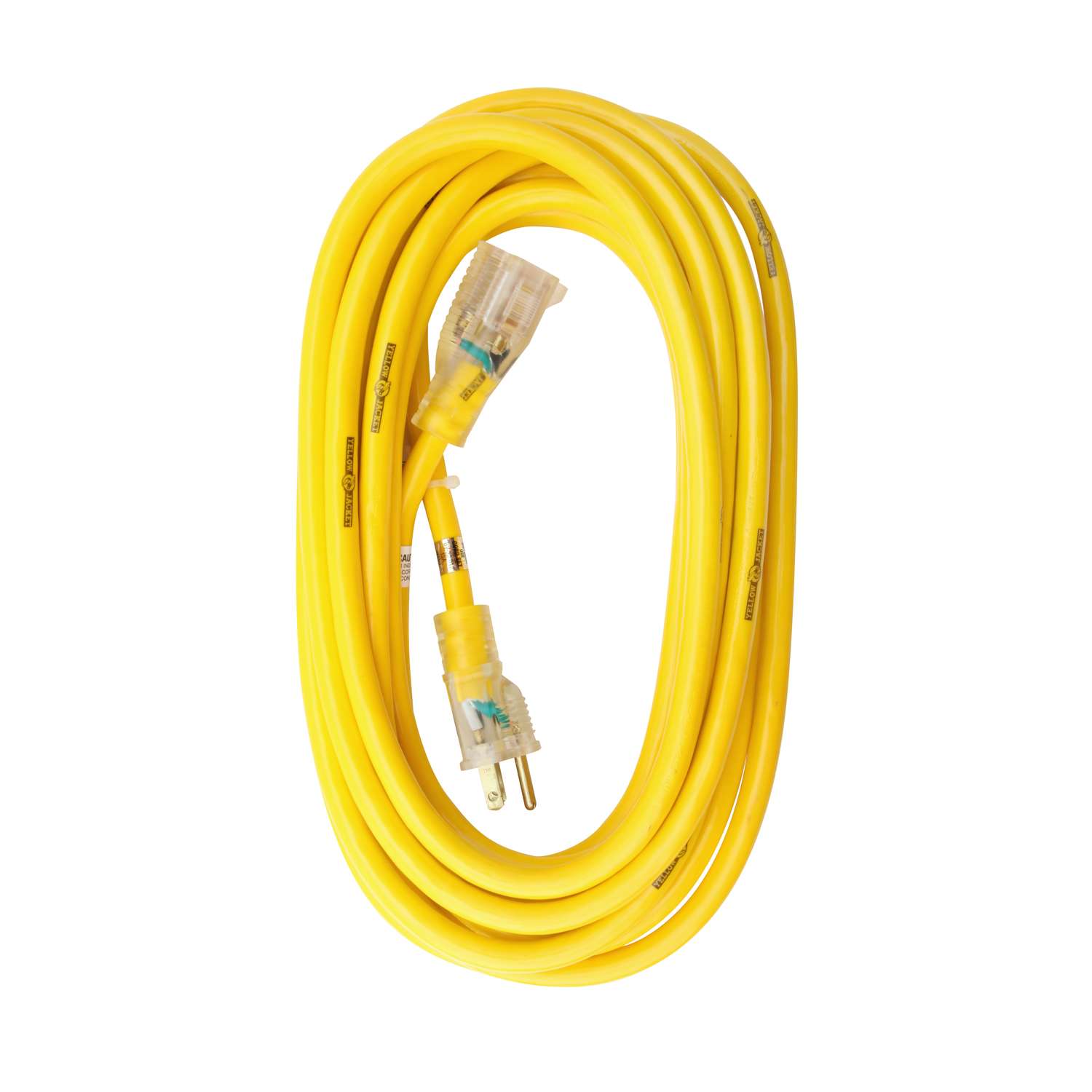 Yellow Jacket Outdoor 25 ft. L Yellow Extension Cord 12/3