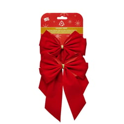 Holiday Trims Red 4 Loop Christmas Indoor Christmas Decor 8.5 in.