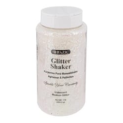 Bazic Products Metallic Iridescent Glitter Shaker Exterior and Interior 16 oz