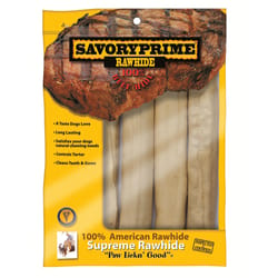 Savory Prime Large Adult Rawhide Bone Beef 10 in. L 4 pk