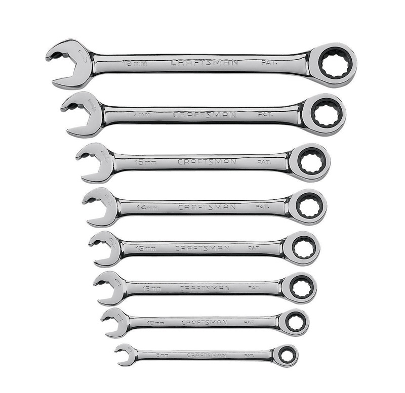 UPC 099575344039 product image for Craftsman 8 Piece Metric Dual Ratcheting Wrench Set (00914756) | upcitemdb.com