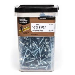 Big Timber Woodbinder No. 10 Sizes X 1-1/2 in. L Hex Hex Washer Head Sheet Metal Screws 5 lb 500 pk