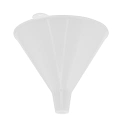 Lubrimatic White 5.75 in. H Plastic 16 oz Funnel
