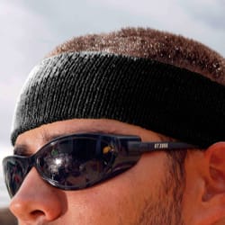 Ergodyne Chill-Its Head Sweatband Black One Size Fits Most