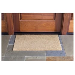 Americo Home Natural CoCo 16 in. W X 27 in. L Tan Plain Coir Door Mat