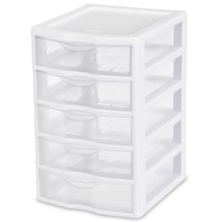 Sterilite 1.7 cu ft White Drawer Organizer 11.125 in. H X 7.25 in. W X 8.5 in. D Stackable