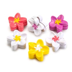 Joie Assorted ABS Plastic/Stainless Steel Plumeria Bag Clips
