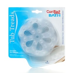 Con-Tact Clear Shower and Bath Treads Plastic 4.5 in. L