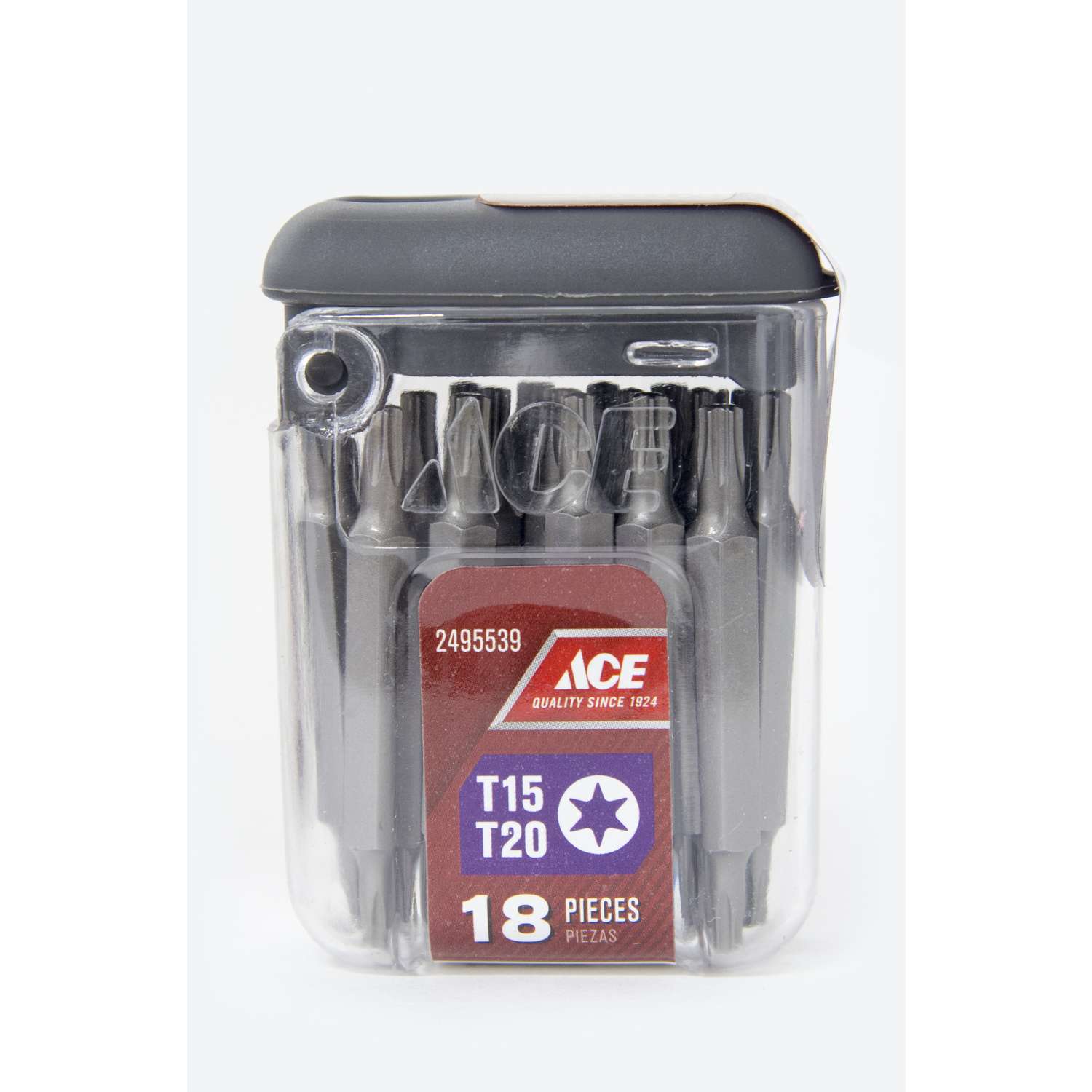Ace Torx T15 and T20 X 2 in. L Double-Ended Screwdriver Bit S2 Tool ...