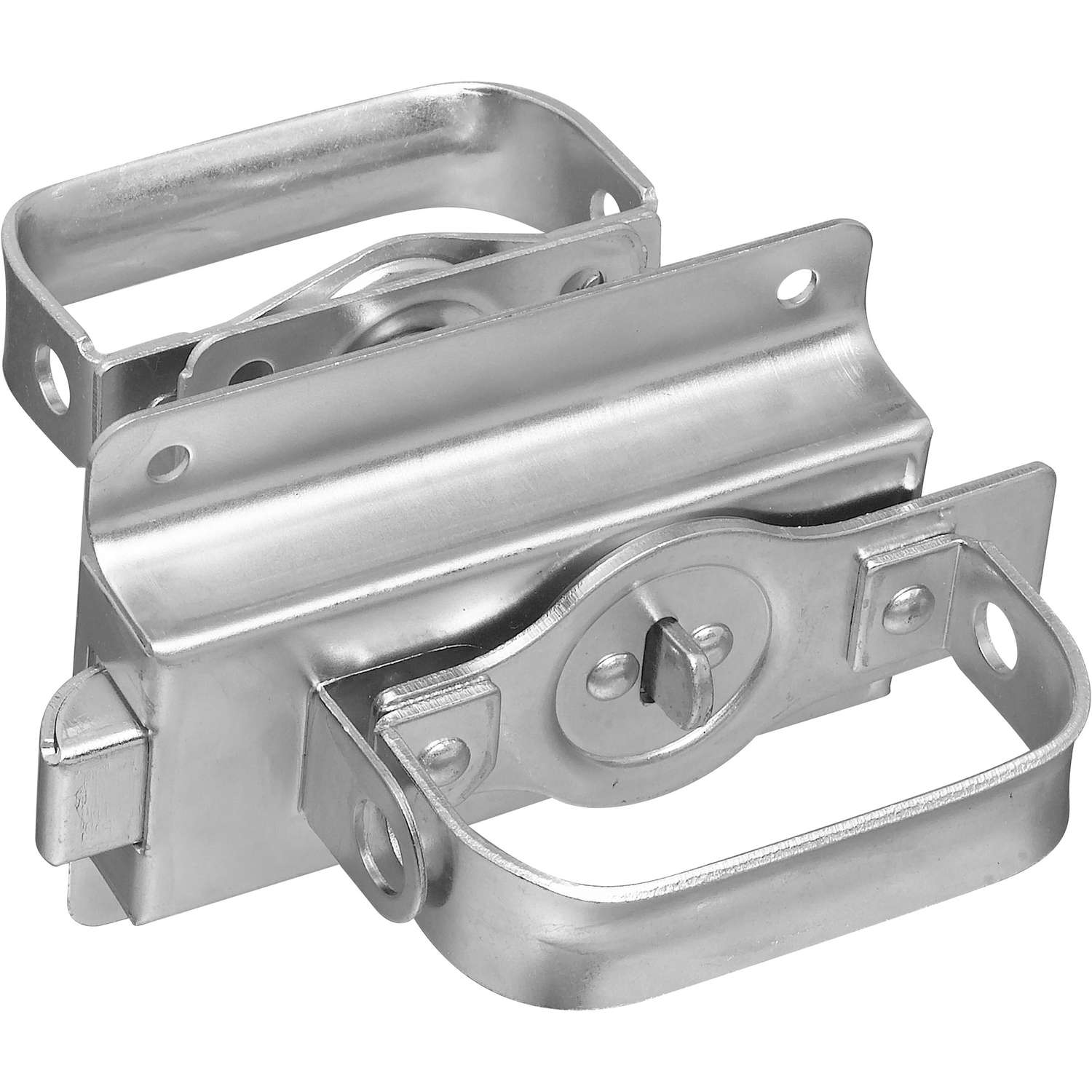 National Hardware ZincPlated Silver Steel Left or Right Handed Gate Latch Ace Hardware
