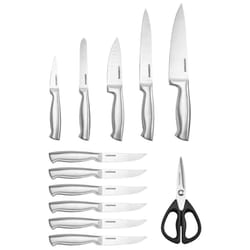 Farberware Edgekeeper Pro Assorted in. L Carbon Steel Knife Set 13 pc
