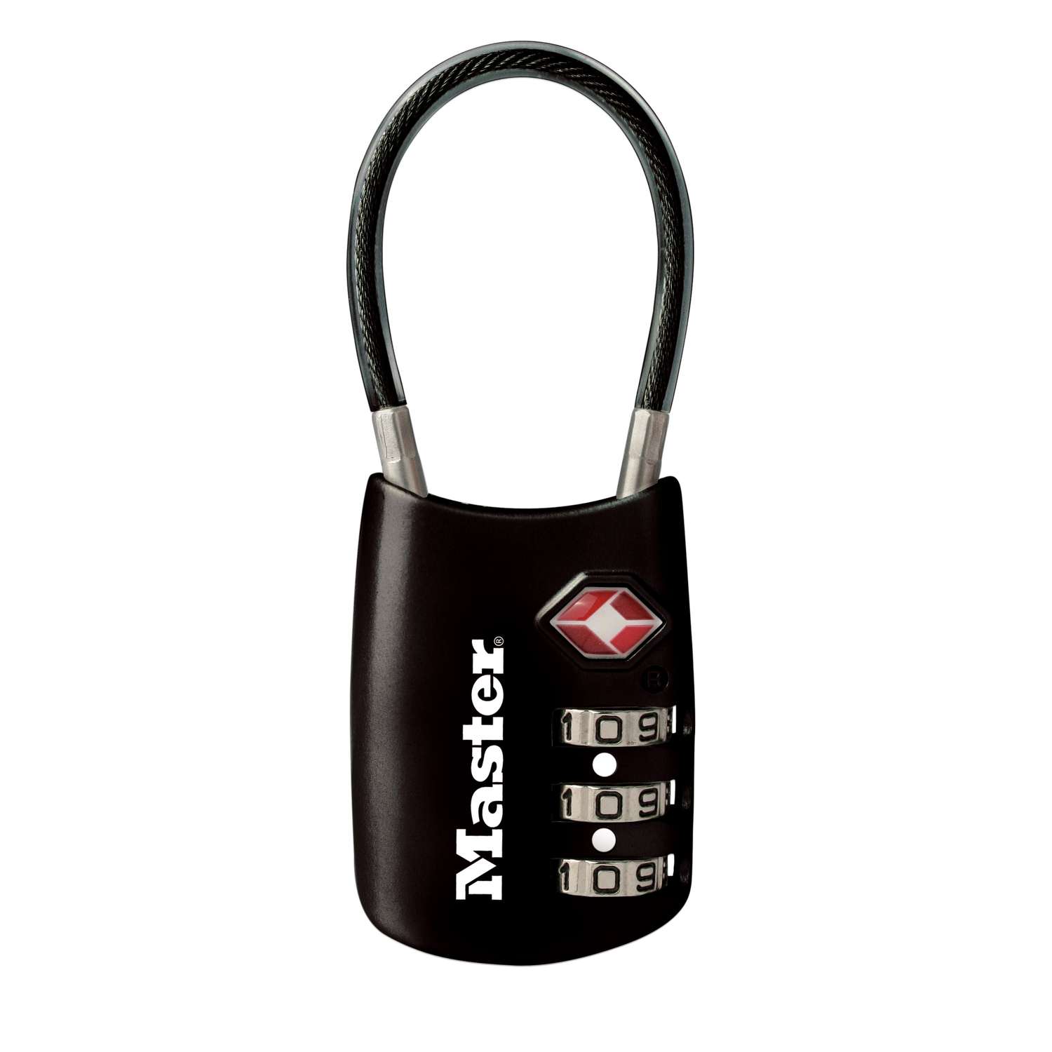 Master Lock 19/16 in. H x 1.18 in. W Steel 3Dial Combination Luggage