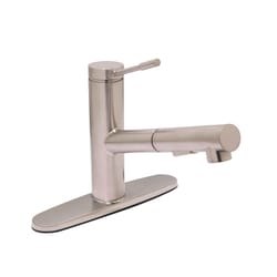 Huntington Brass One Handle Satin Nickel Kitchen Faucet